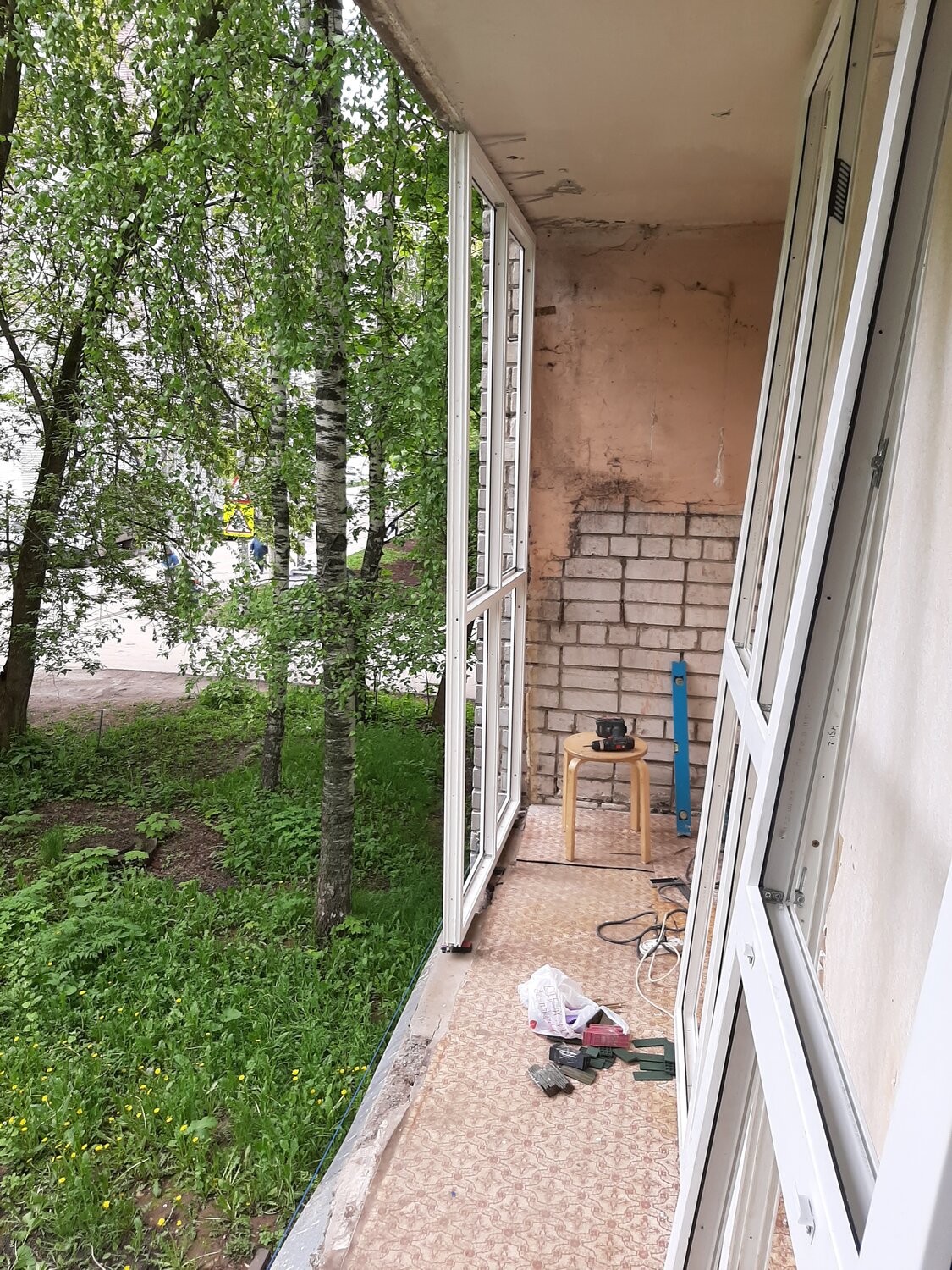 балкон, лоджия, балкон в панельном доме, старый балкон внутри, балкон до и после