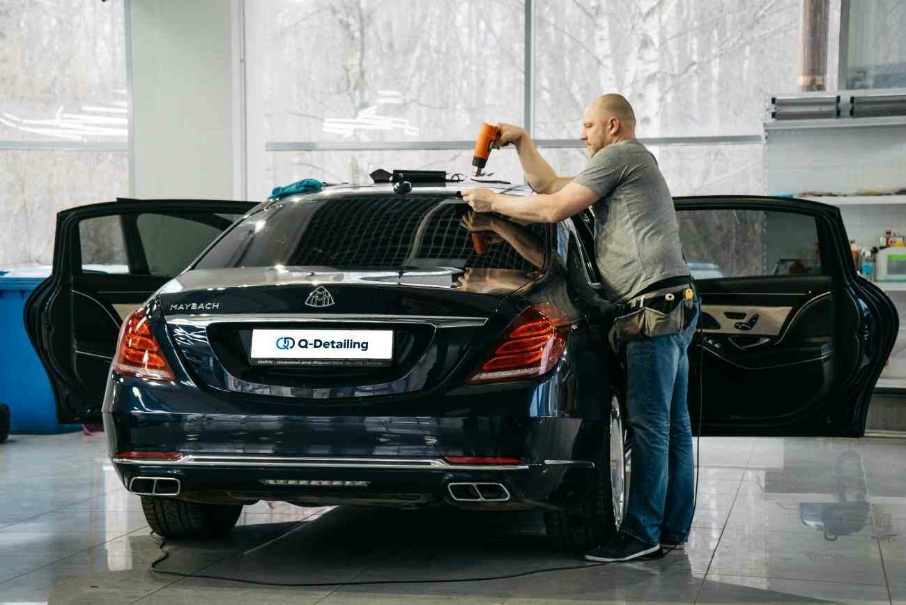 автомобиль, авто, mercedes-benz, mercedes maybach s400, рестайлинг мерседес майбах 222 сзади