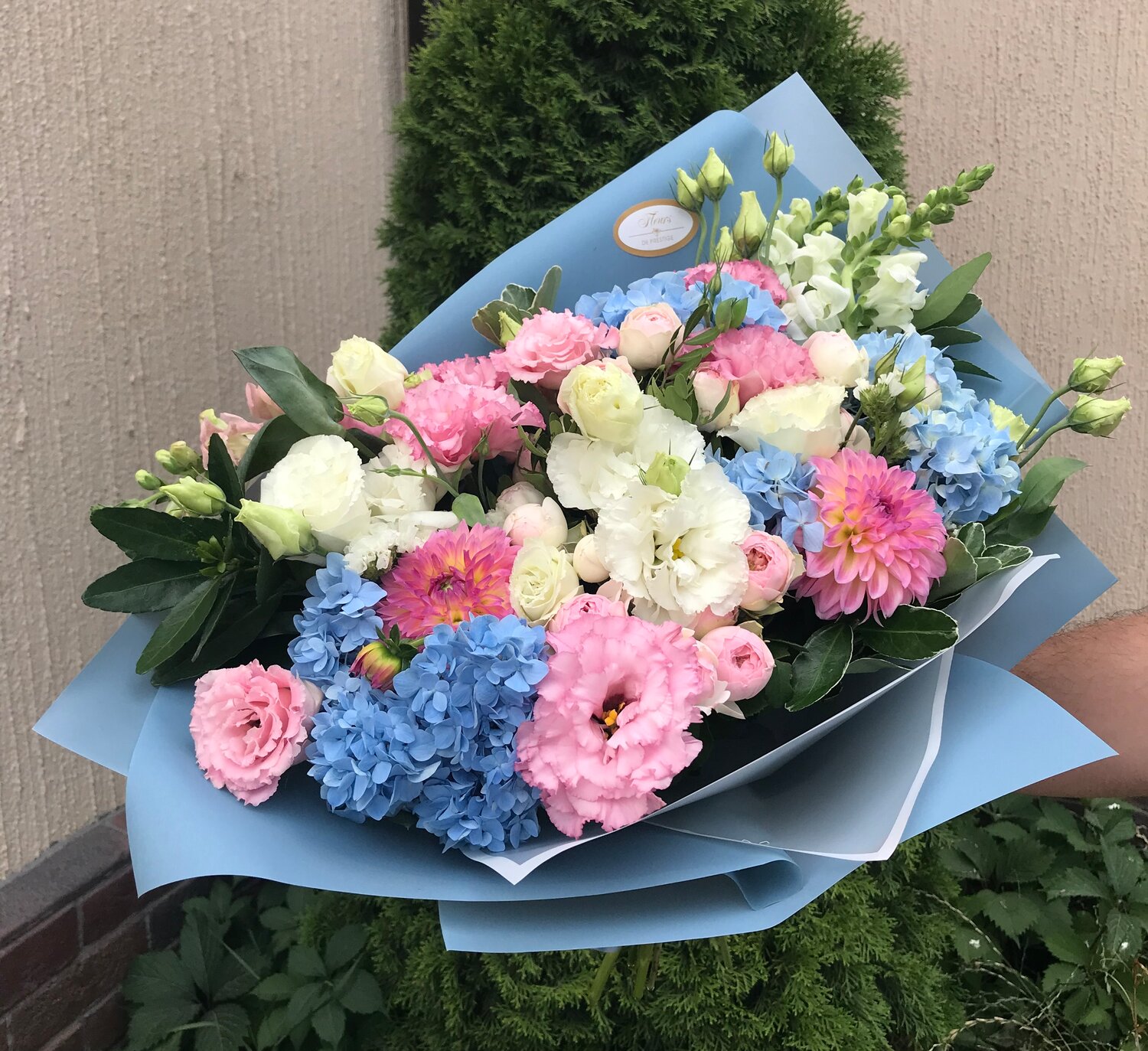 букет, букет цветов, цветочная, букет гортензии, красивый букет