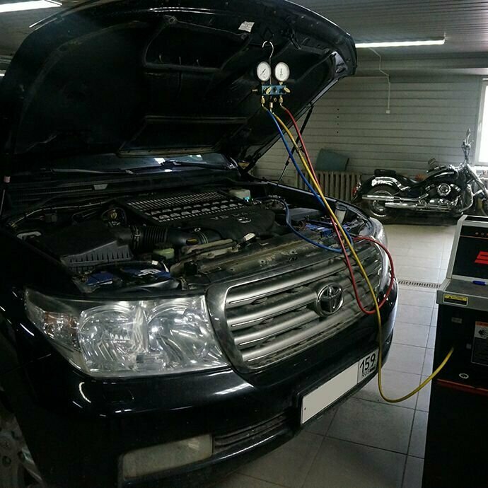 кондиционер toyota land cruiser 200, toyota land cruiser, авто, автомобиль, кондиционер