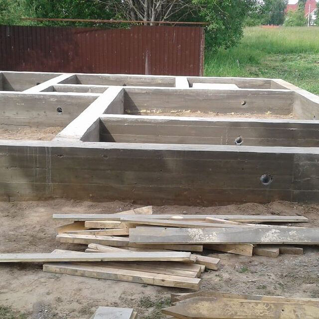 Устройство бетонного фундамента