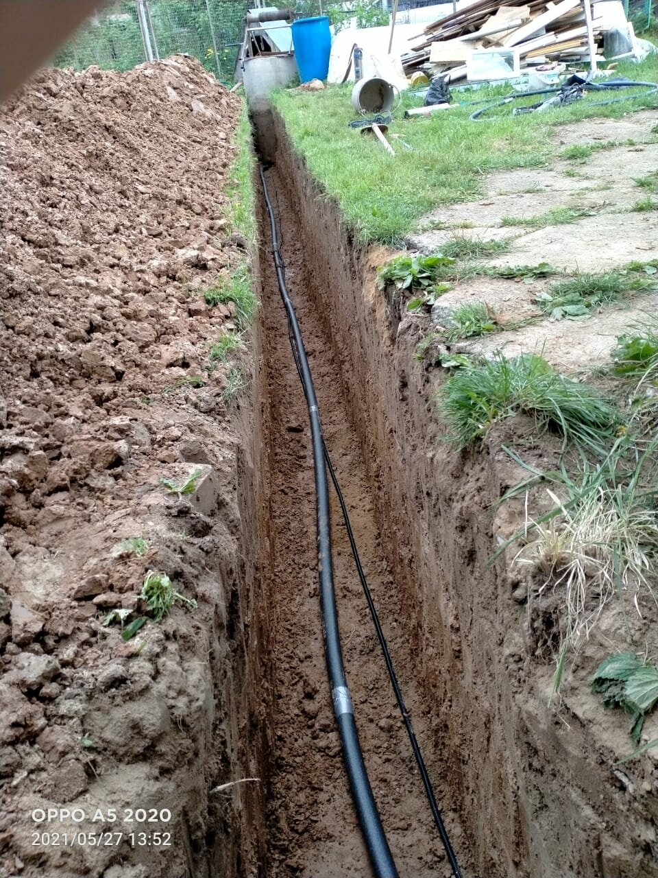 Траншея для водопровода и канализации расчет - 85 фото