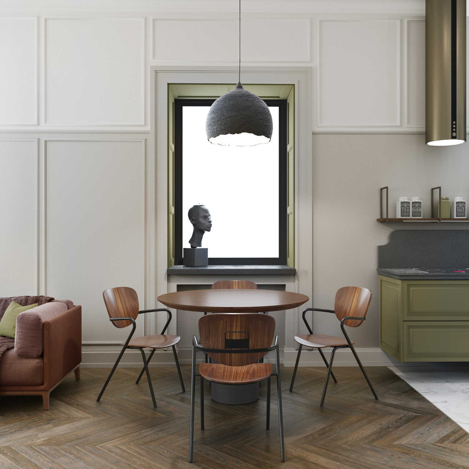 Готовые дизайн проекты однокомнатной квартиры 42 кв м - 98 фото