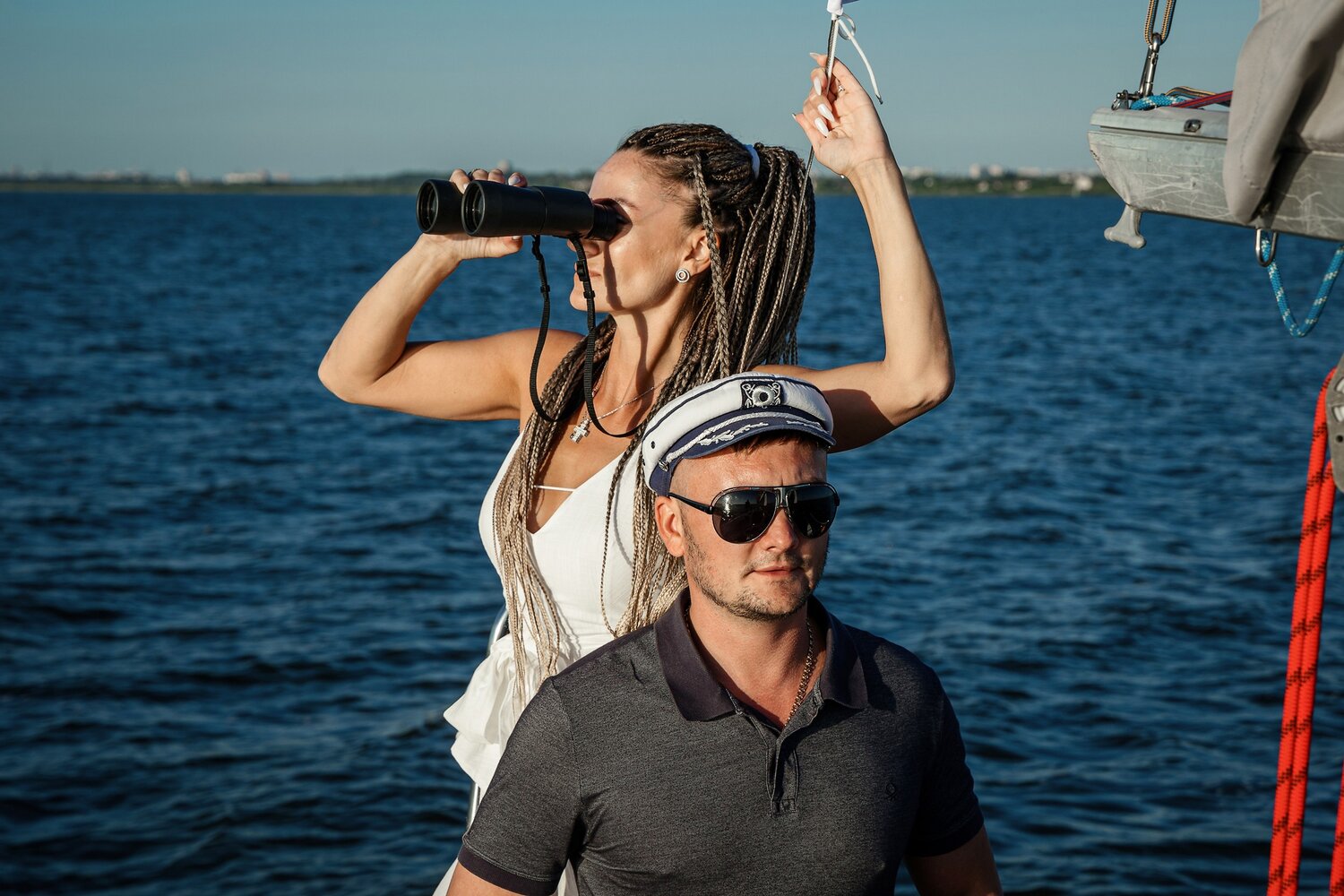 человек, фотосессия на яхте, мужчина, море, парень