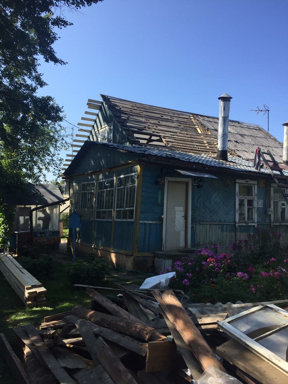 Демонтаж кровли