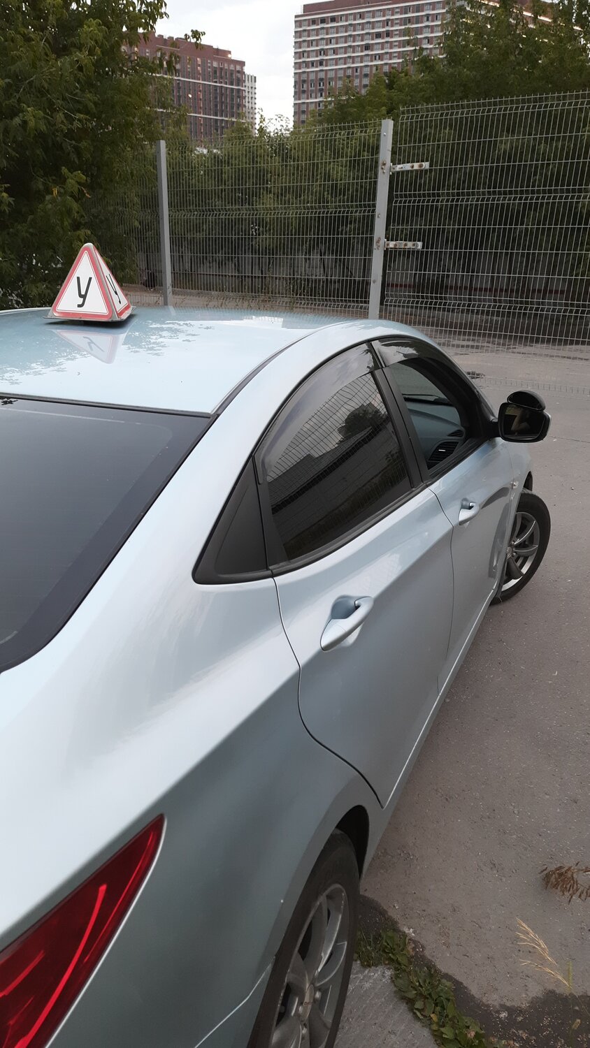 hyundai solaris, автомобиль, авто, солярис тонировка задних стекол, тонировка