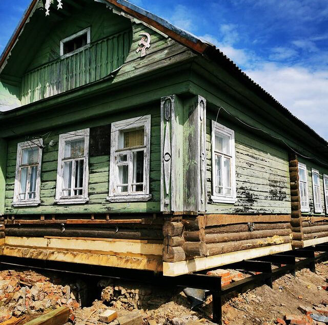 Ремонт фундамента с подъемом домов