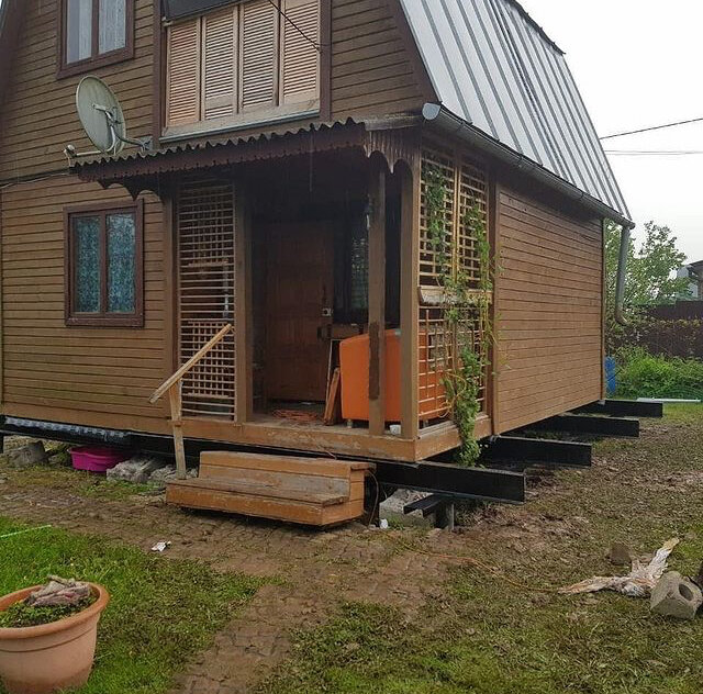 Ремонт фундамента с подъемом домов