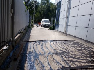 дорога тротуар, бетонирование площадки под автомобиль, дорога, дорога во дворе, тротуар