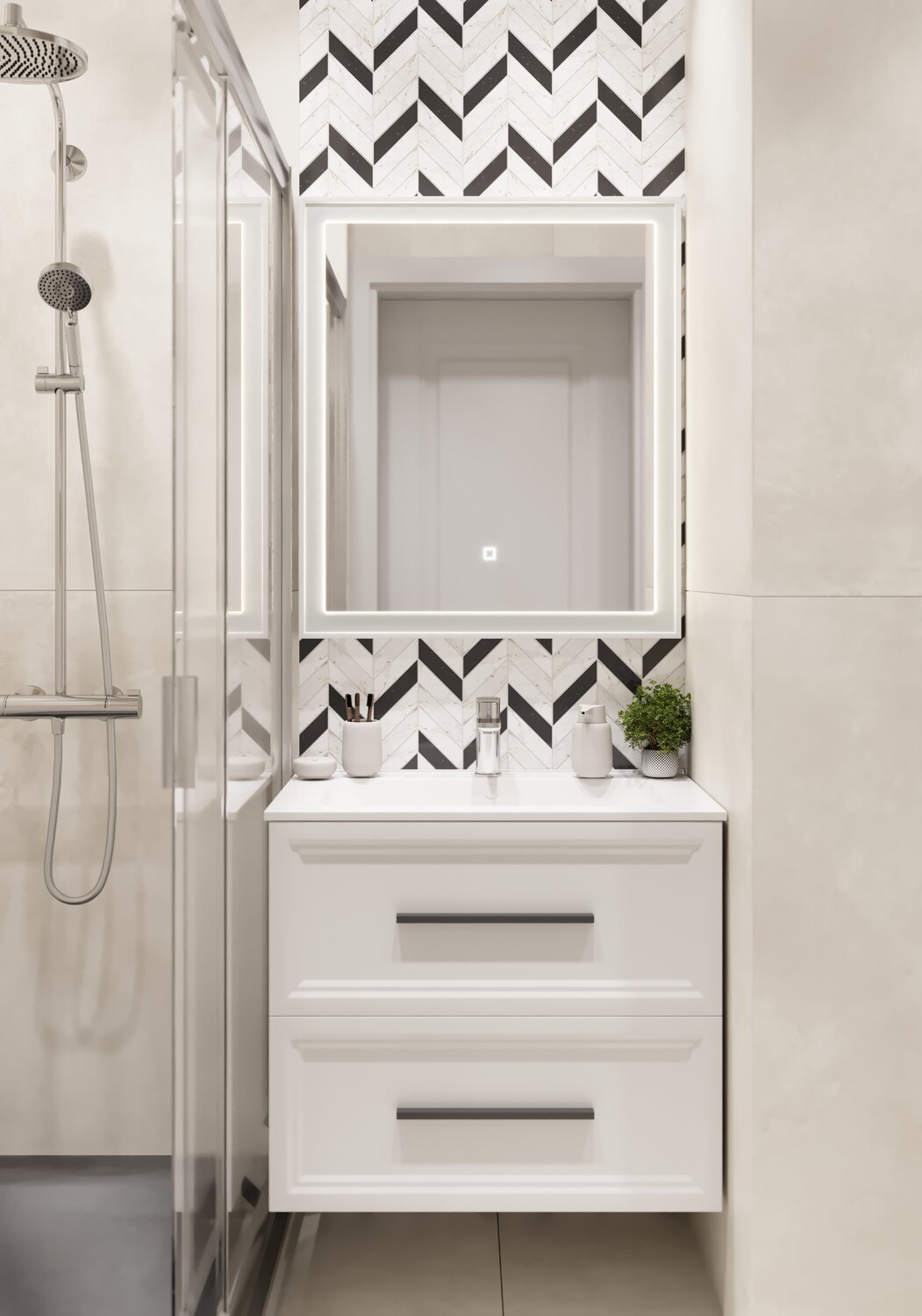 леруа мерлен плитка настенная 2020, керамическая плитка kerama marazzi буонарроти, плитка модная геометрия, плитка, дизайн проект ванной