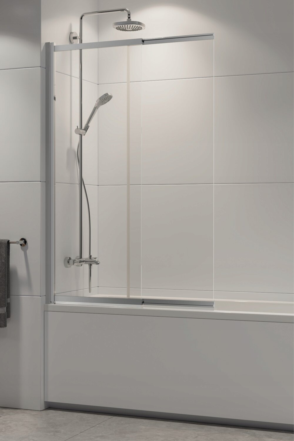 шторка для ванны excellent new trendy sensi (р-0038 хром), шторка на ванну new trendy sensi black 100x150, стеклянная шторка для ванной, штора для ванны jacob delafon neo