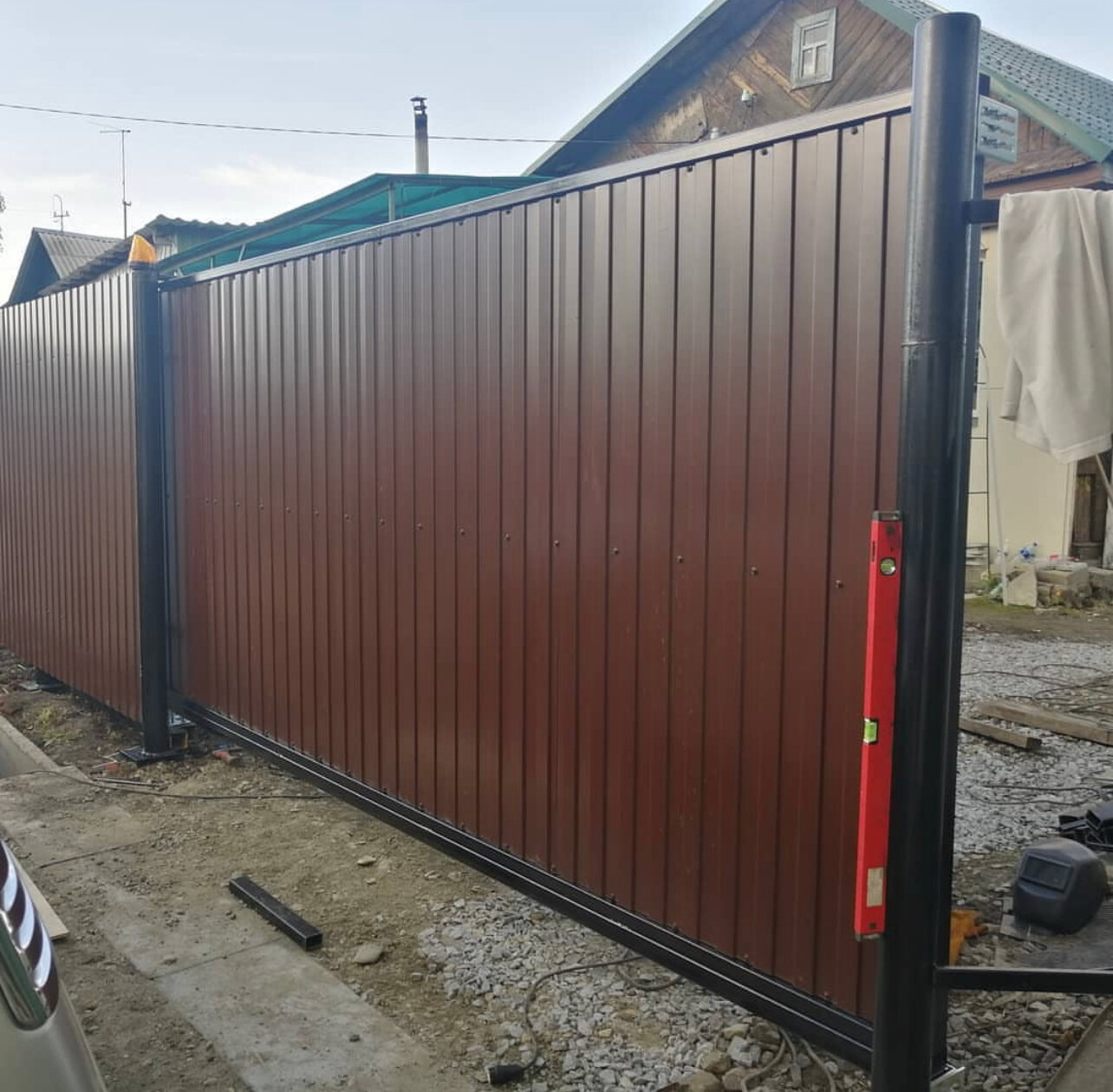 профлист забор, профнастил забор, забор из профнастила, ворота профлист, забор из профлиста