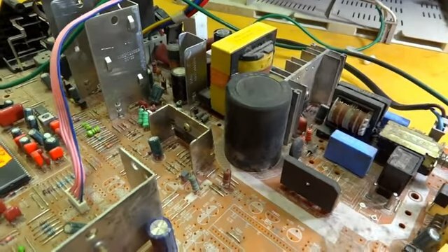 блок питания из монитора элт, блок питания кинескопных телевизоров, техника, компьютерный блок питания, panasonic tx-29fg20t