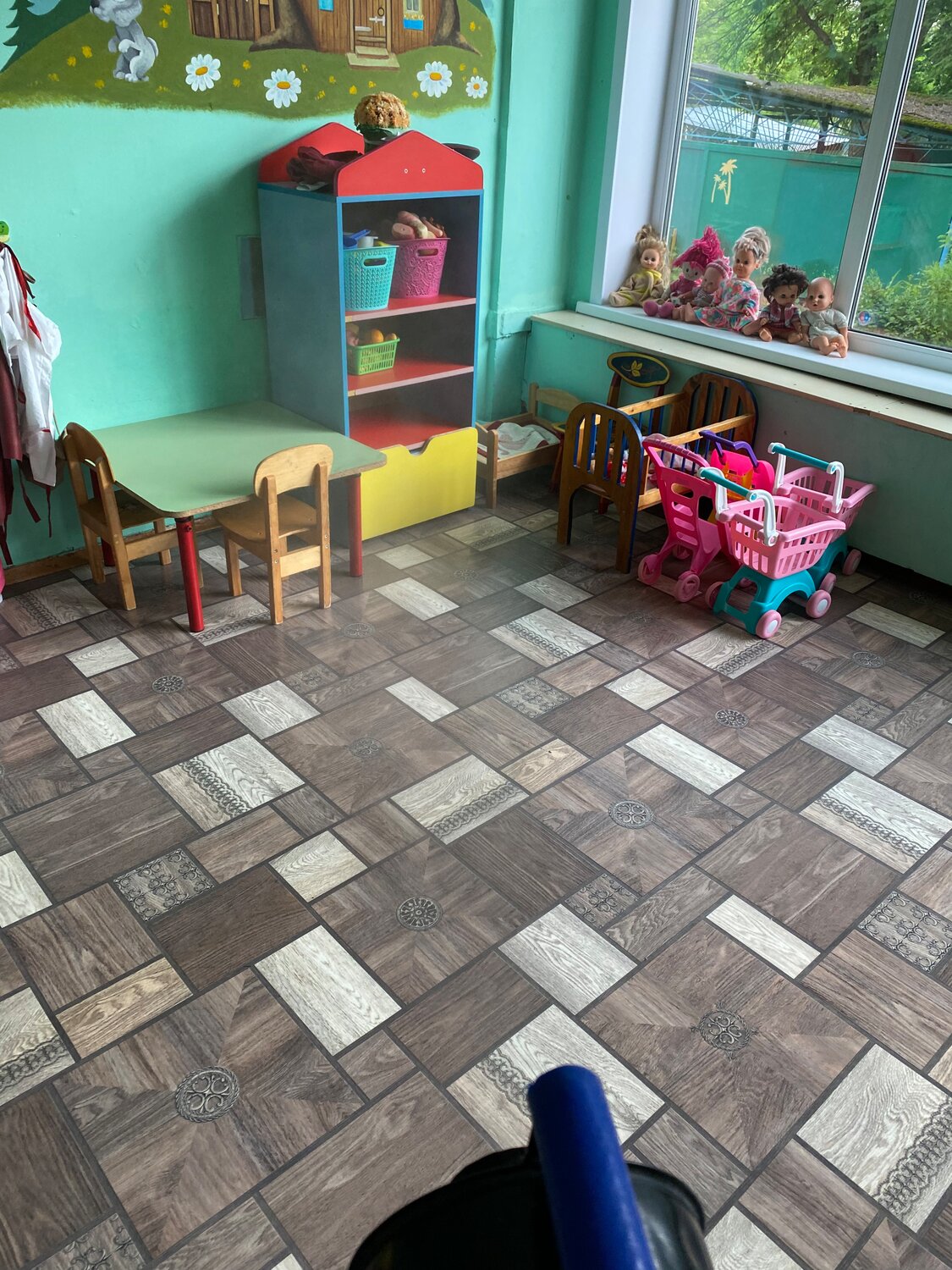 пол, резиновая плитка, напольные покрытия, комната, детский сад