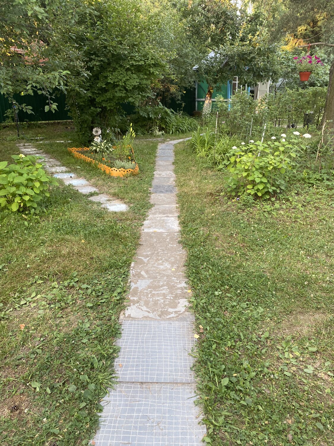 тропинка, дорожки, участок, в саду, на даче