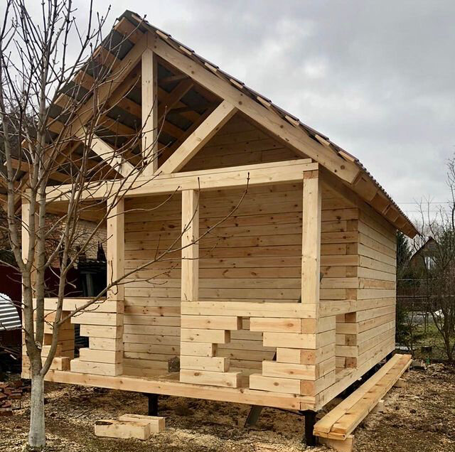 Строительство русской бани