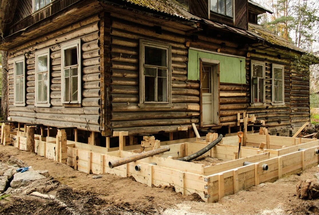 реконструкция старого дома, реконструкция деревянных домов, реконструкция деревянного дома, фундамент старых деревянных домов, фундамент под старый деревянный дом