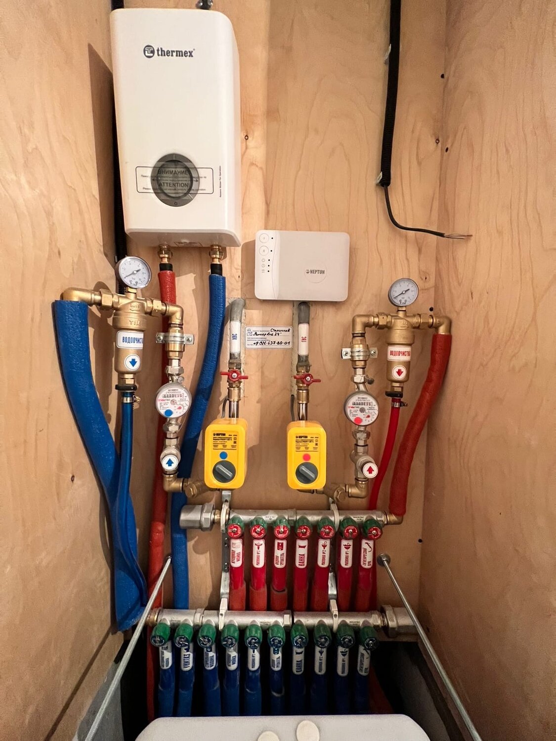 сантехническая разводка, монтаж водопровода, разводка водопровода, разводка труб, монтаж котельной