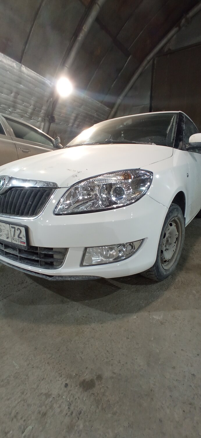 škoda fabia, škoda auto, белая шкода, skoda fabia 2011, Skoda Fabia II Рестайлинг