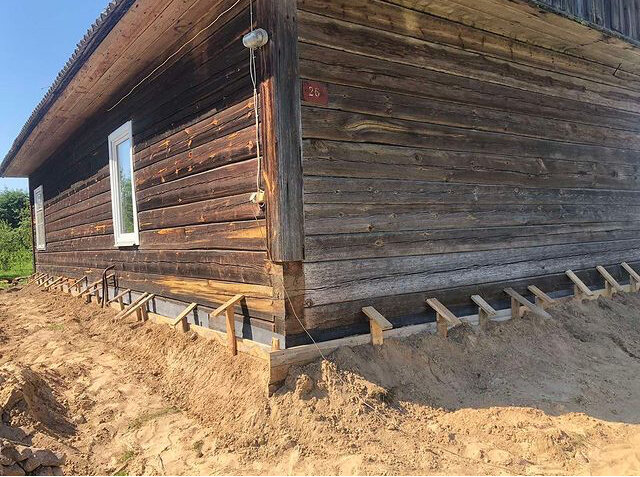 Замена фундамента