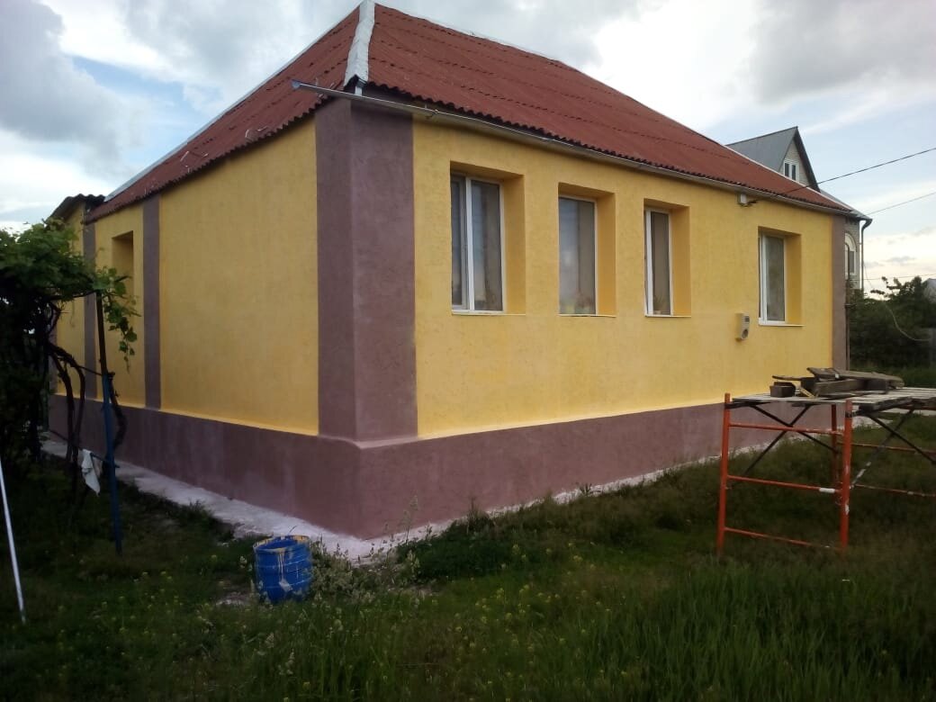 фасад дома, отделка фасада, дом, дома в украине, коттедж дом