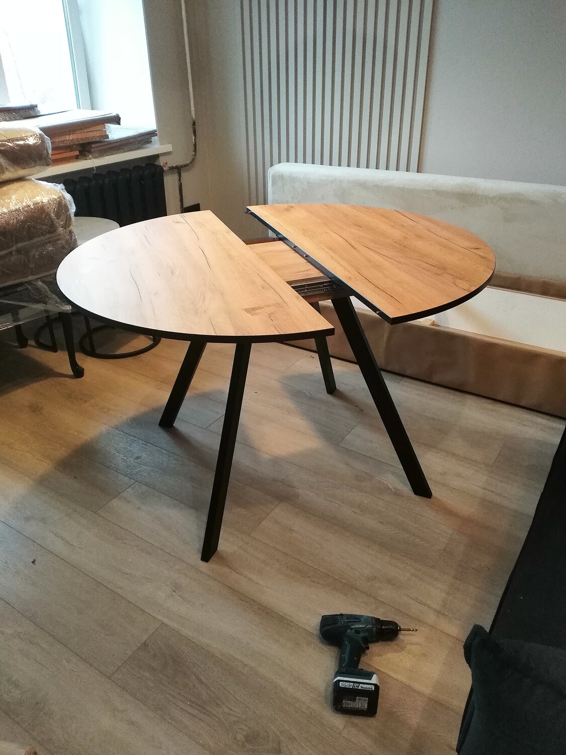 стол круглый раскладной 90 см, стол оттава 90х135/180, стол круглый раздвижной, раздвижной стол, круглый раскладной стол