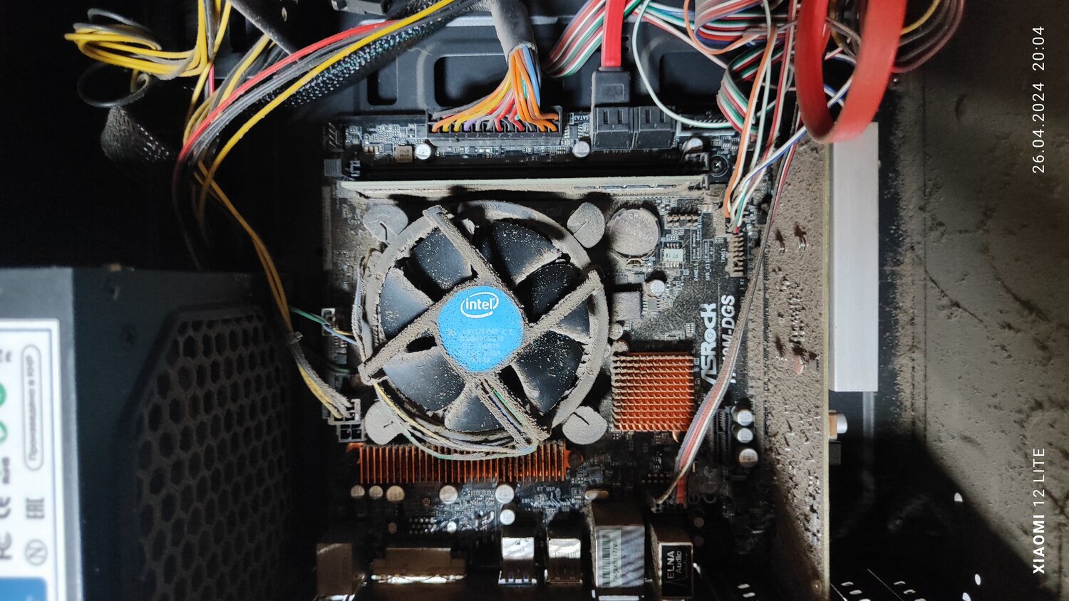 системный блок iru 315mt, asrock h110m-dgs, компьютер, системного блока, компьютер включается