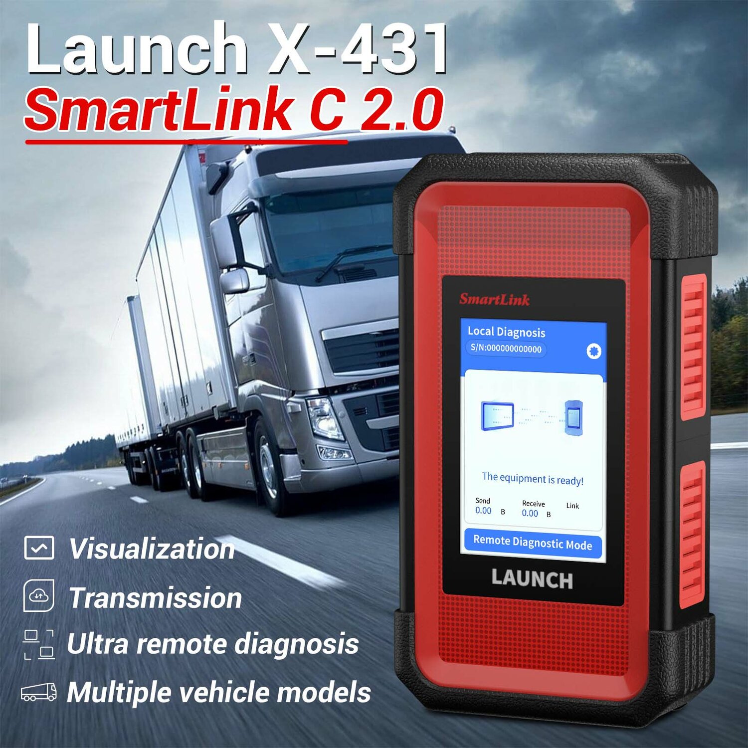 launch x 431 pro, лаунч для грузовиков, launch smartlink, launch x 431, модуль диагностики грузовых автомобилей launch