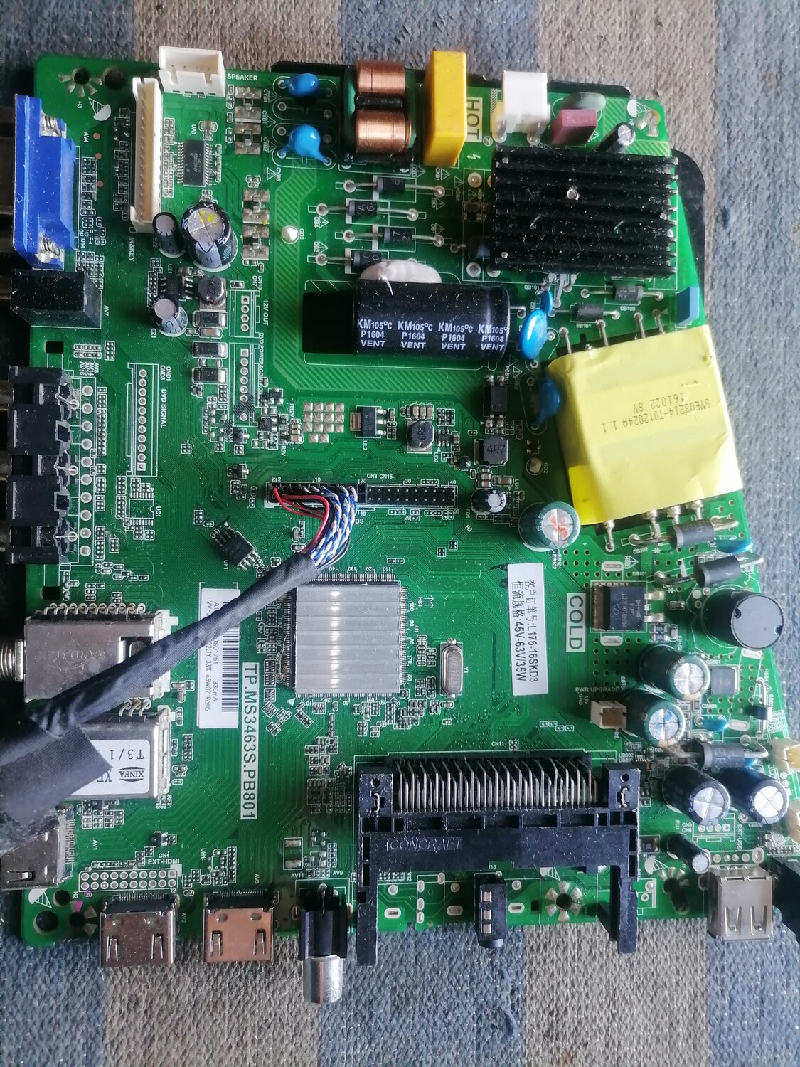 tp.ms3463s.pb801, плата телевизора, плата от телевизора, ms3463s.pb801, материнская плата tp