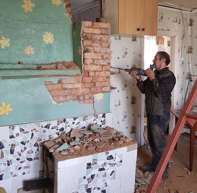 Демонтаж печи