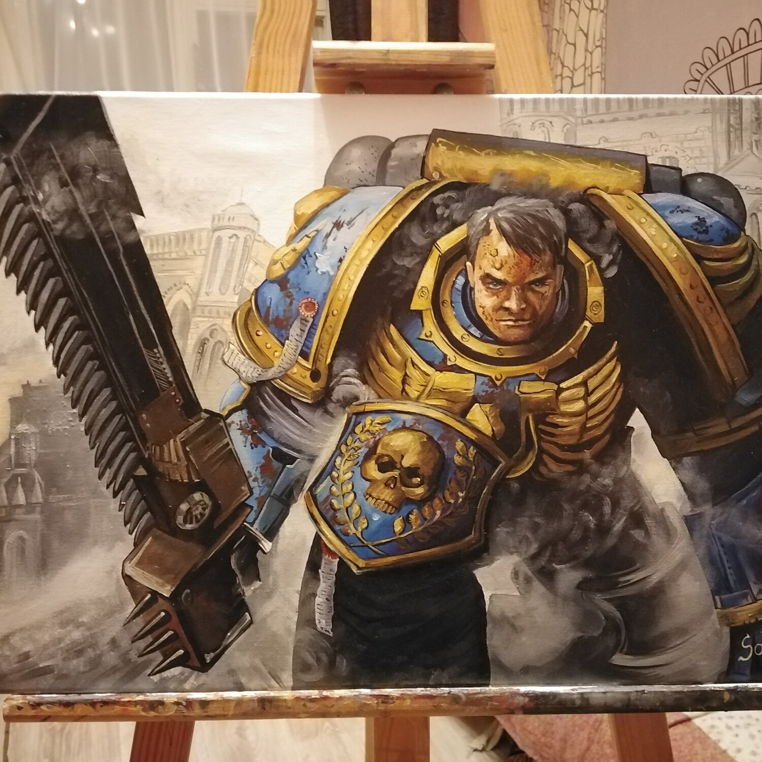 warhammer 40 000 space marine капитан тит, warhammer 40000 красивый космодесантник, warhammer 40 000 space marine обложка, вархаммер 40 к капитан тит, warhammer 40,000: space marine