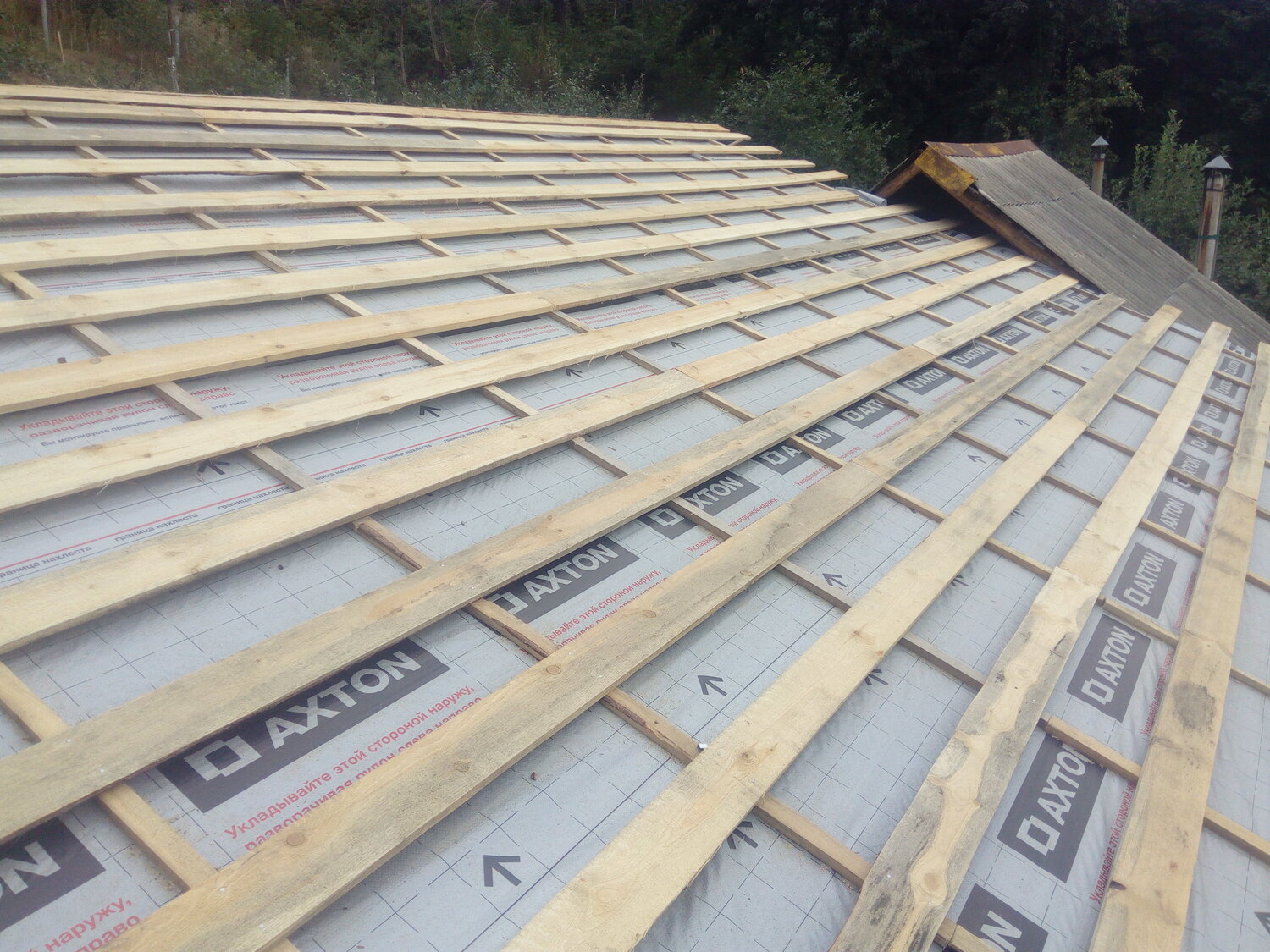контробрешетка крыши, обрешетка крыши, обрешетка кровли, контробрешетка 25х100, монтаж кровли