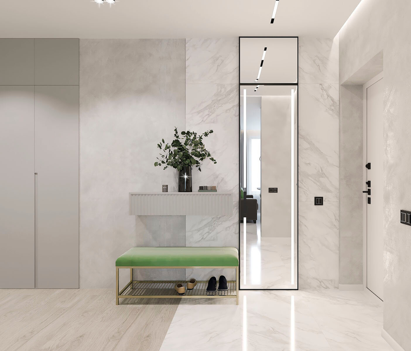 прихожая дизайн интерьера, дизайн проект прихожей, прихожие в стиле минимализм, дизайн прихожей, дизайн интерьера