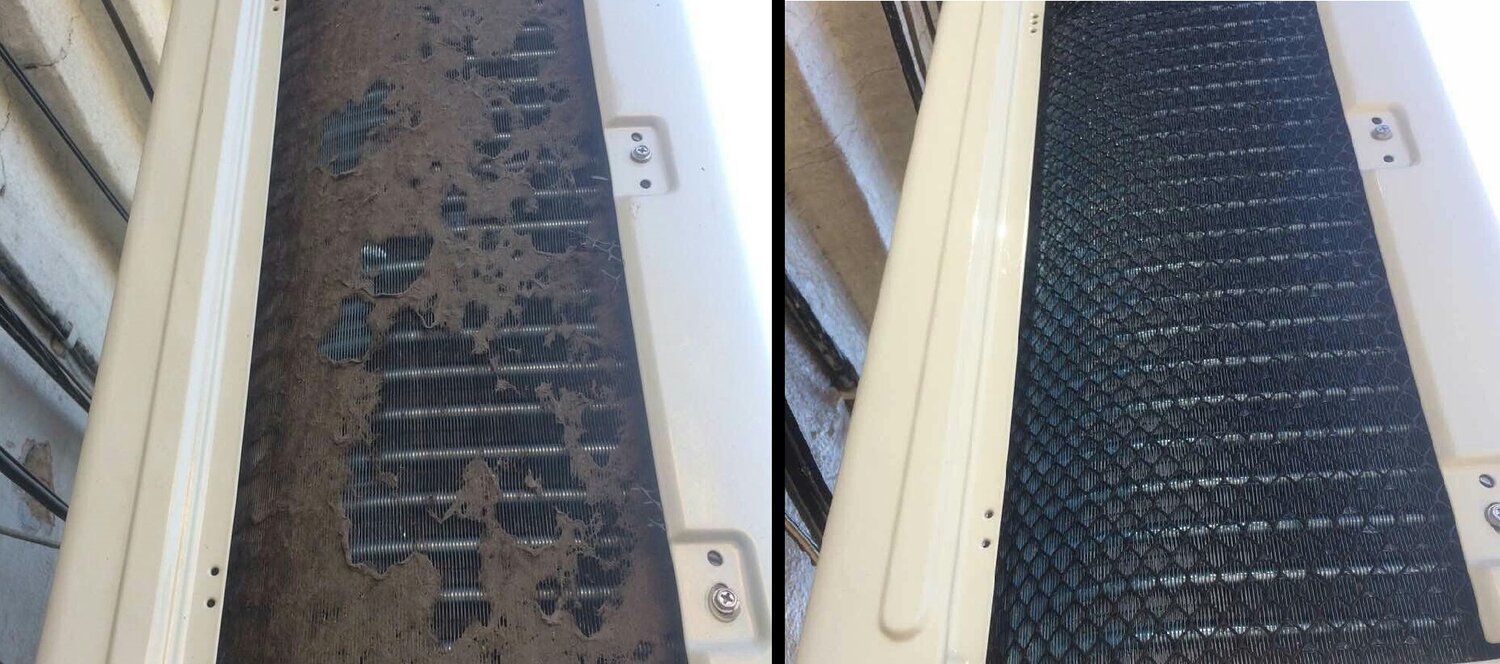 грязный кондиционер, кондиционер, кондиционер lessar, чистка кондиционера, сплит системы