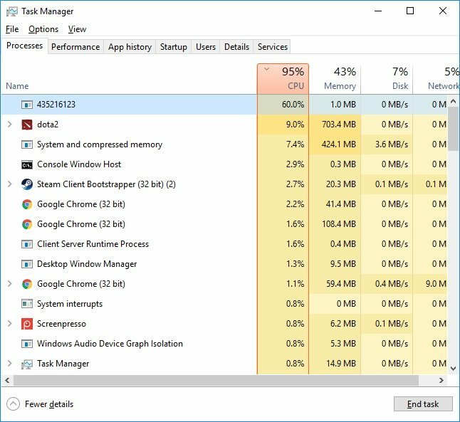 task manager, майнеры в диспетчере задач, экран, процесс таск хост, runtime broker