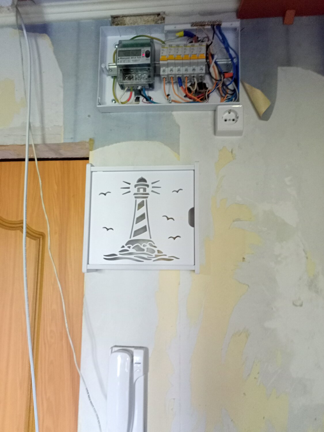 монтаж электрощита в квартире, квартирный щиток, электрика монтаж, проводка электричества в гараже, монтаж электропроводки