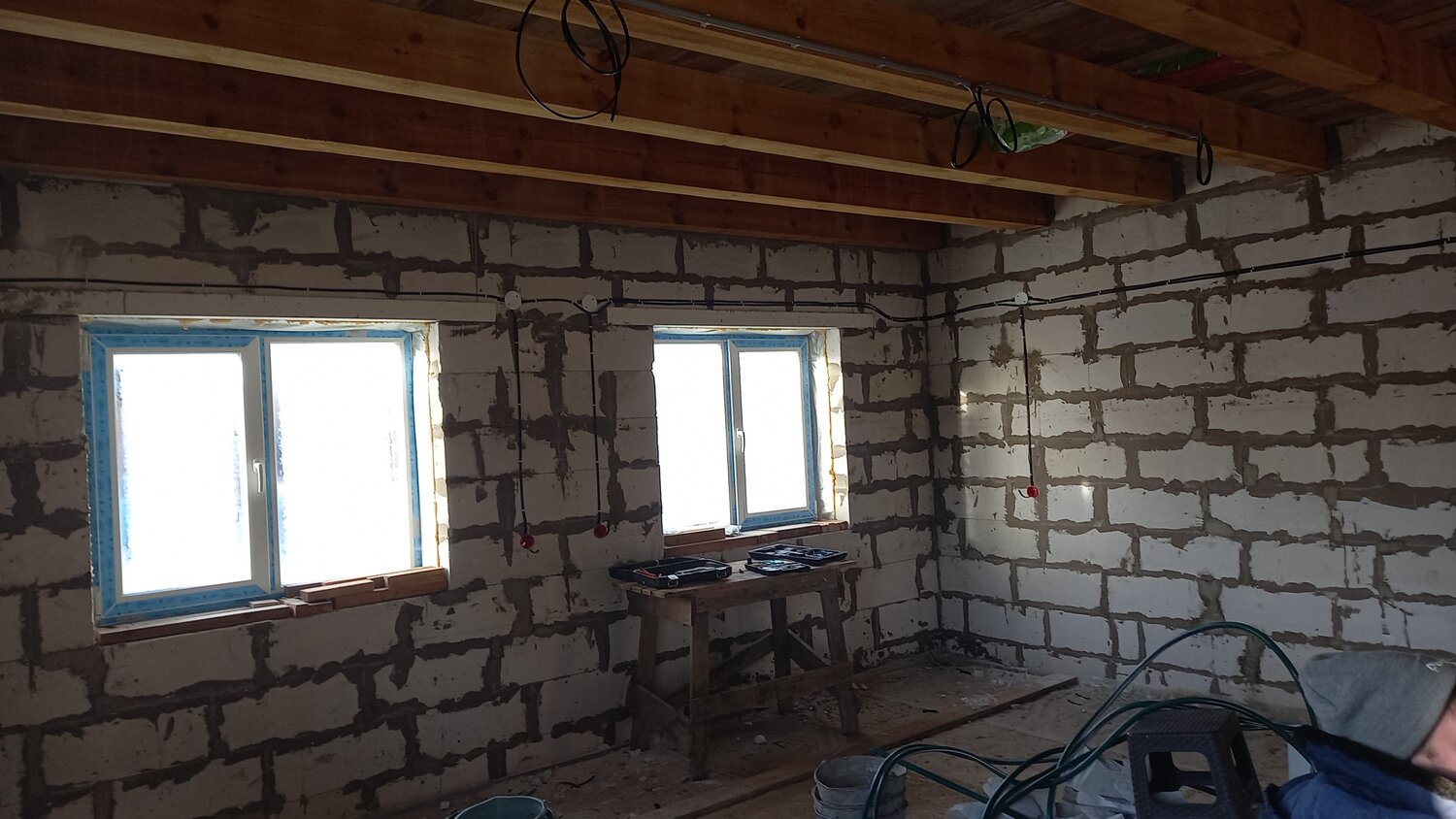 отделка дома из газобетона, внутренняя отделка дома из газобетона, дома из пеноблока, дома из газоблока, дома из газобетона