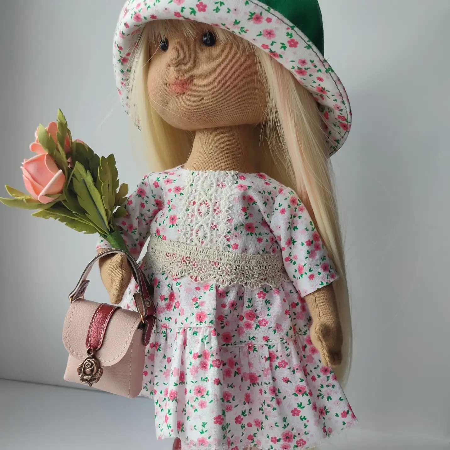 куколка, одежда для куклы, кукла, кукла-ромашка тряпичная, игрушка кукла