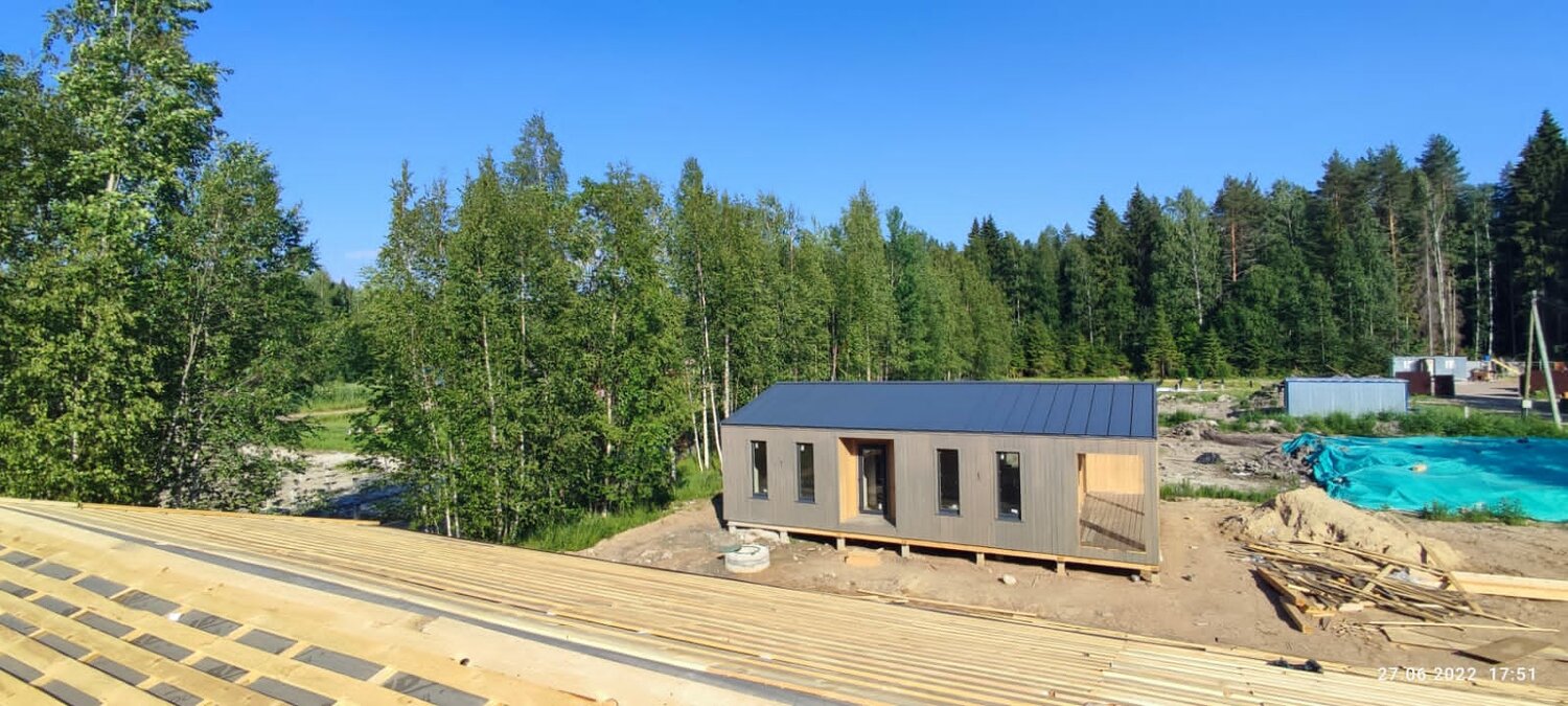 загородный дом, дом, одноэтажный дом, дом ковчег модульные, дачный дом