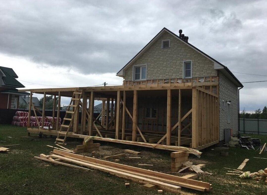 Строительство пристройки к дому