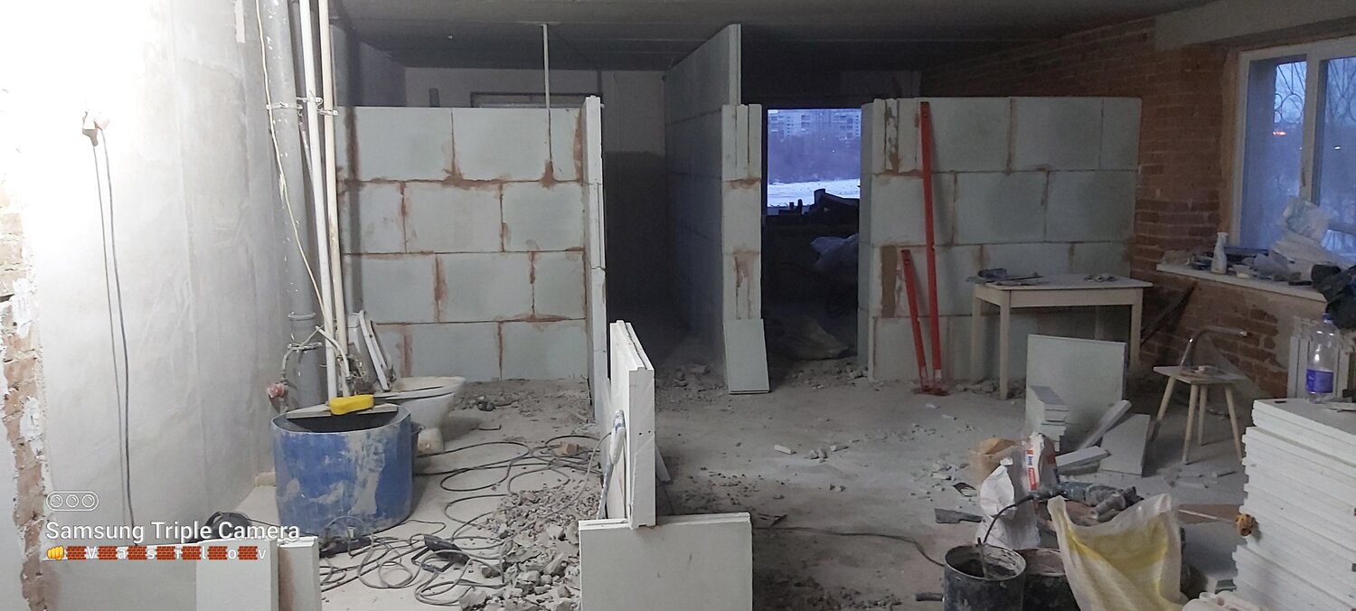 стена из пазогребневых плит, перегородки из пазогребневых плит, пазогребневые перегородки, монтаж пазогребневых плит, пазогребневые плиты