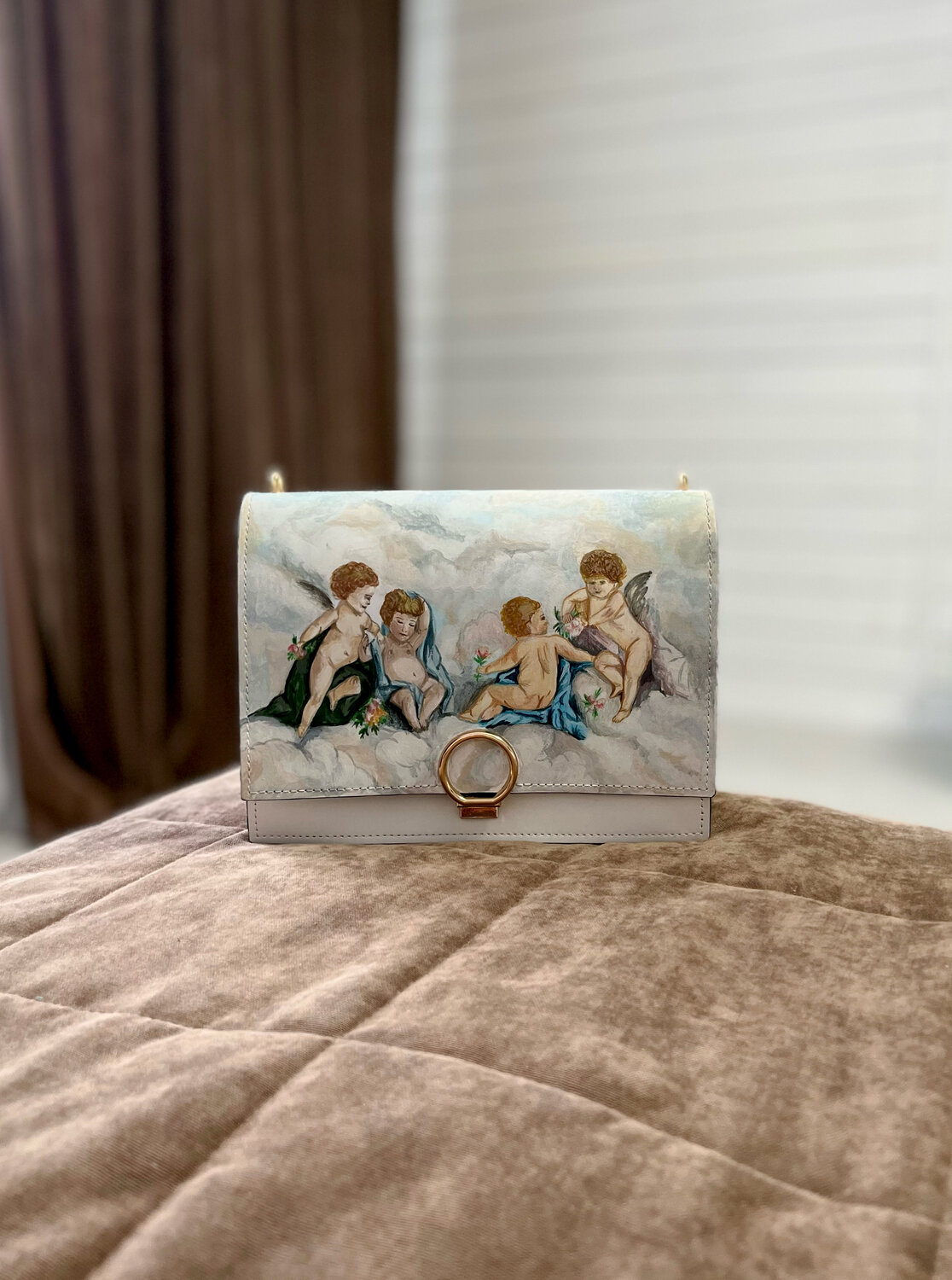 шкатулка ангел veronese e51858, шкатулка, ангелочки на кошелек, шкатулка декупаж, дизайнерские сумки