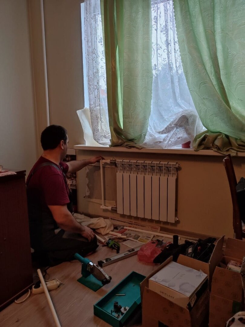 отопление, монтаж батарей отопления, радиаторы отопления, монтаж отопления, замена батарей отопления