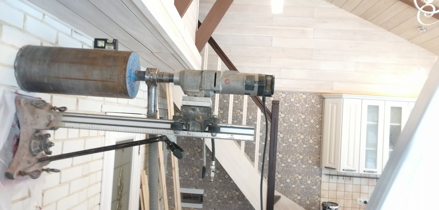 токарная приставка — токарный станок из дрели wolfcraft, алмазное сверление, алмазное бурение, токарный станок из дрели ребир, токарный станок из дрели