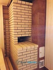кирпичная банная печь 1х1м, кирпичная печь для бани, кирпичная банная печь с баком, печь камин из кирпича, кирпичная печь