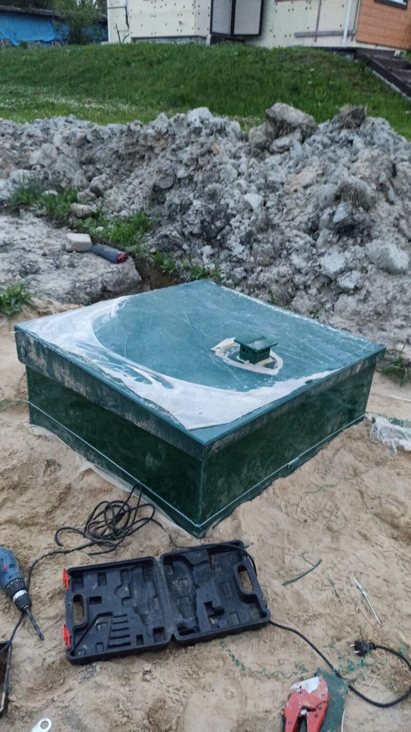 септик топас, септик юнилос астра 3, септик топас 5, установка септика, монтаж септика