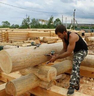 рубка сруба, сруб из бревна, ручная рубка срубов, сборка сруба, ручная рубка