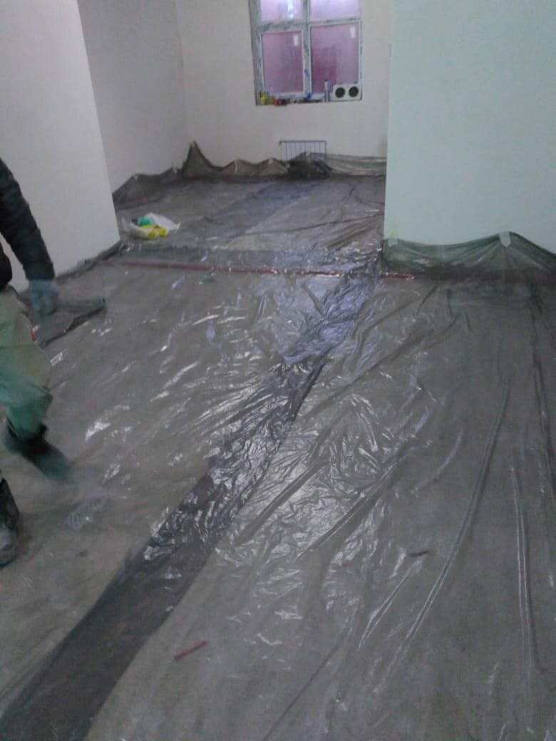 стяжка пола, устройство стяжки пола, гидроизоляция пола, наливной пол, пол