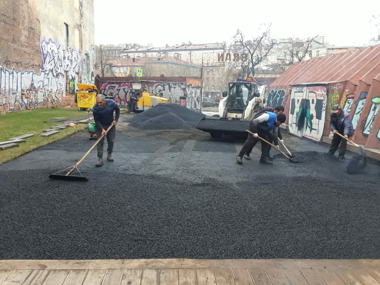 асфальт, благоустройство асфальт, петербург асфальт, тротуар, асфальтирование в истре