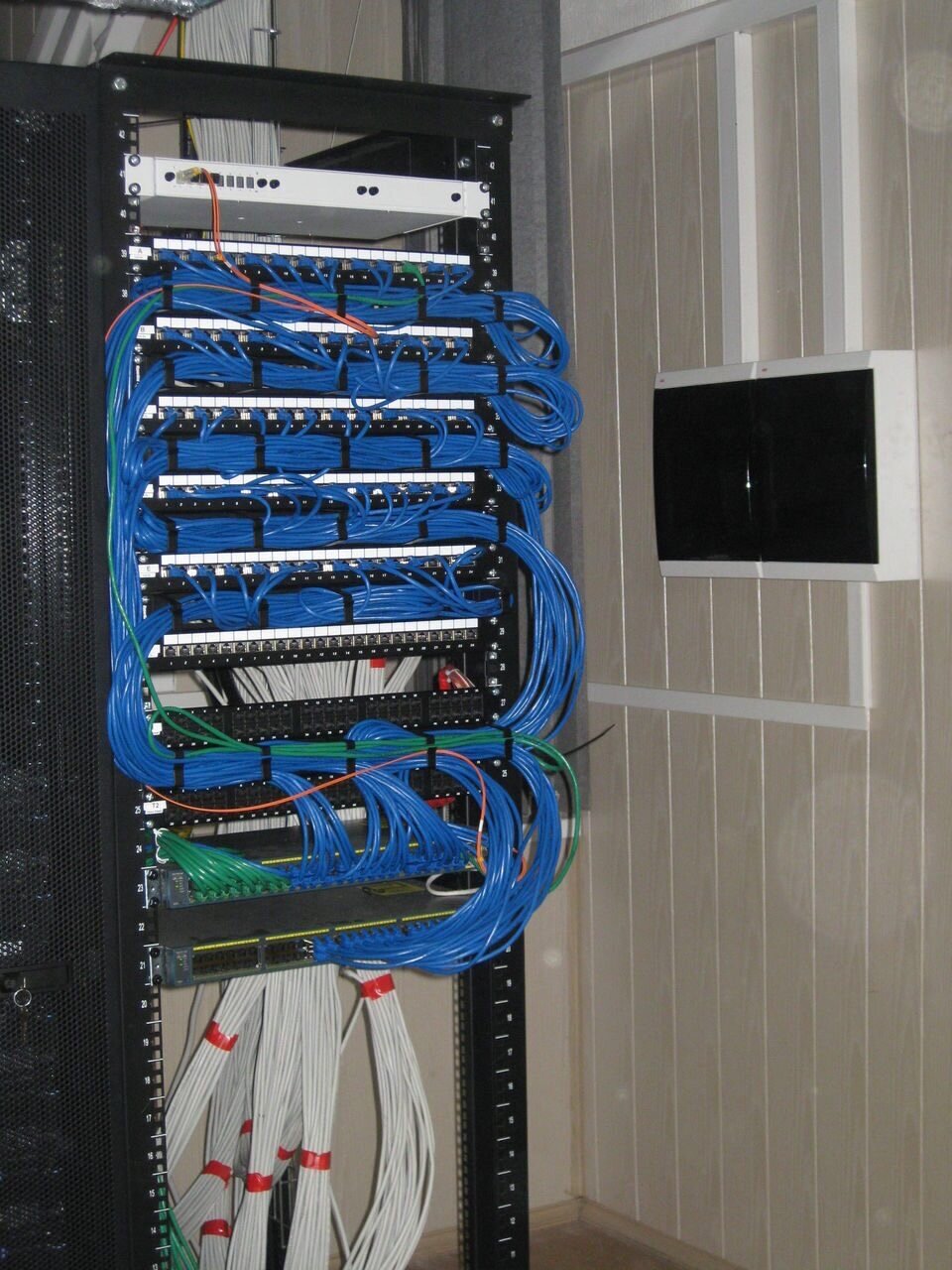 hyperline cabling systems серверный шкаф, скс серверная, кабель менеджмент скс, серверная комната, оборудование скс